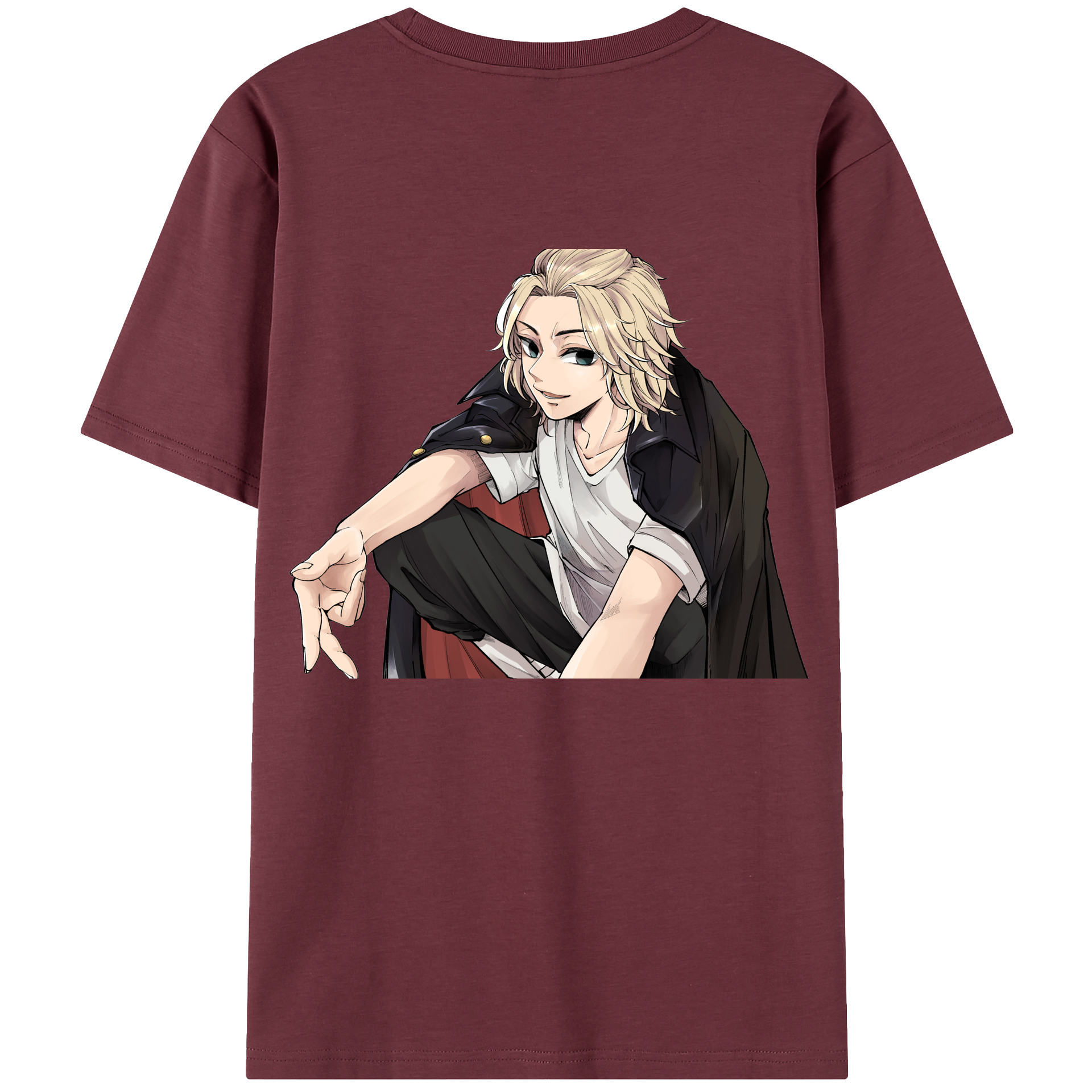 （画像用） 東京リベンジャーズ Tokyo Revengers 綿100％半袖Tシャツ（背面プリント）